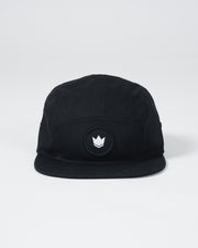 Crown Patch Strapback Hat - Black Hat Kingz
