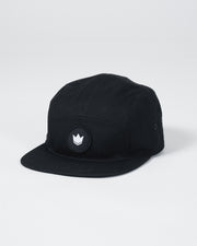 Crown Patch Strapback Hat - Black Hat Kingz One Size Black