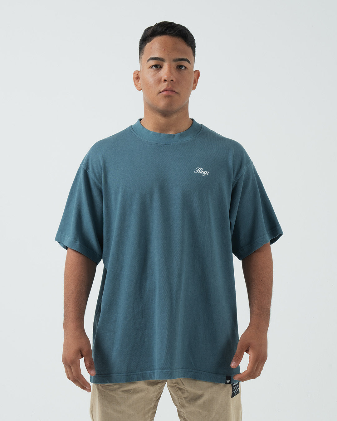 Script Tee - Blue