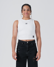 Kore Women's Crop Tank Streetwear Kingz XS White