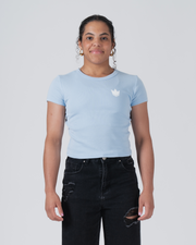 Kore Women's Baby Tee Streetwear Kingz XS Blue