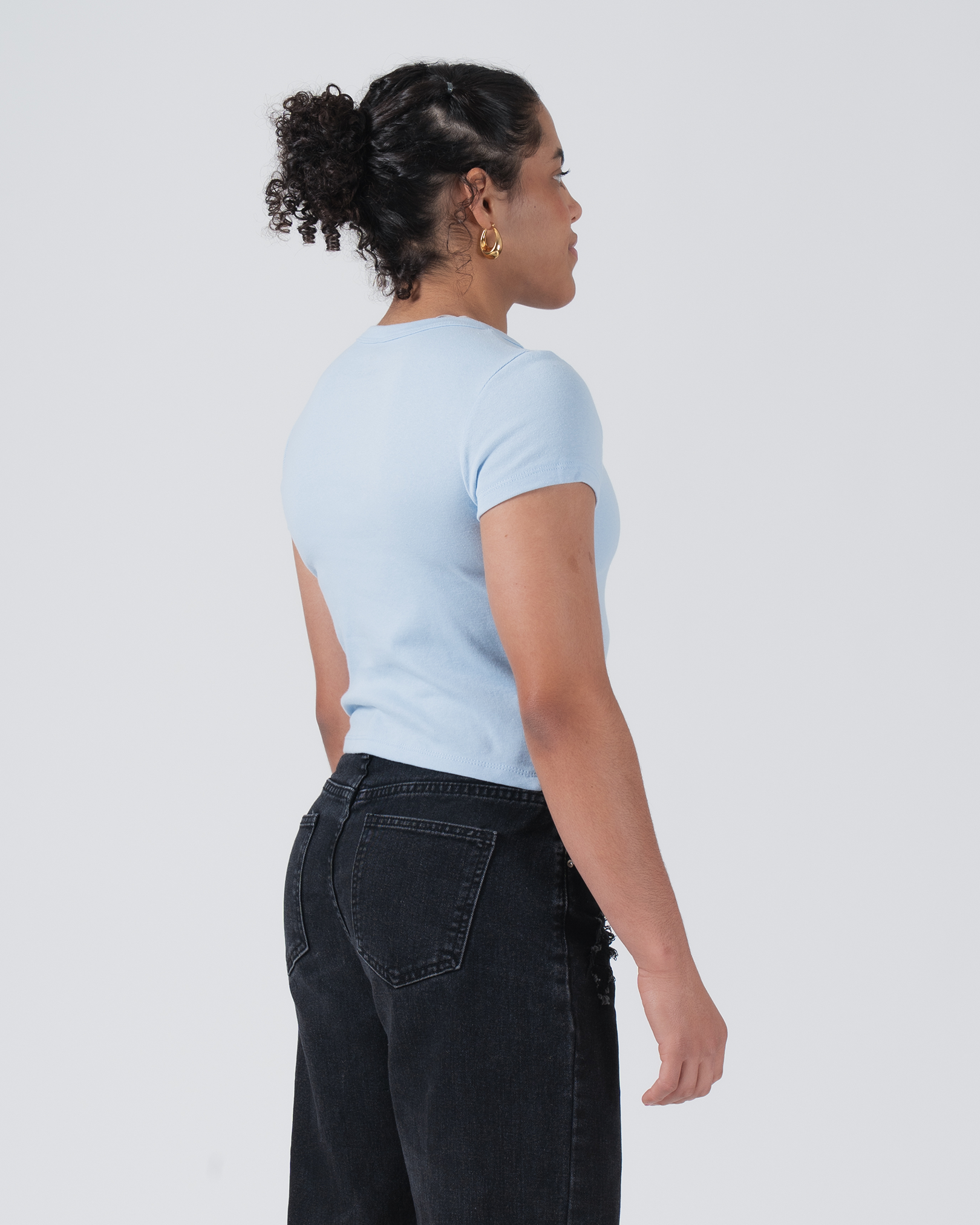 Haut court incliné pour femmes