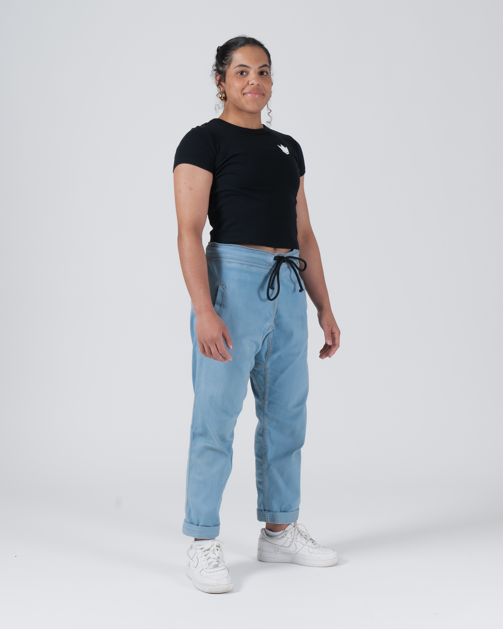 Haut court incliné pour femmes