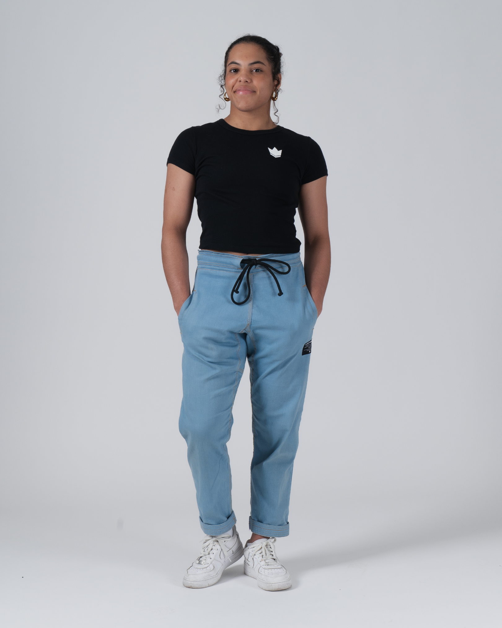 Haut court incliné pour femmes