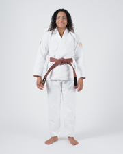 The ONE V2 Women's Jiu Jitsu Gi - White Jiu Jitsu Gear Kingz