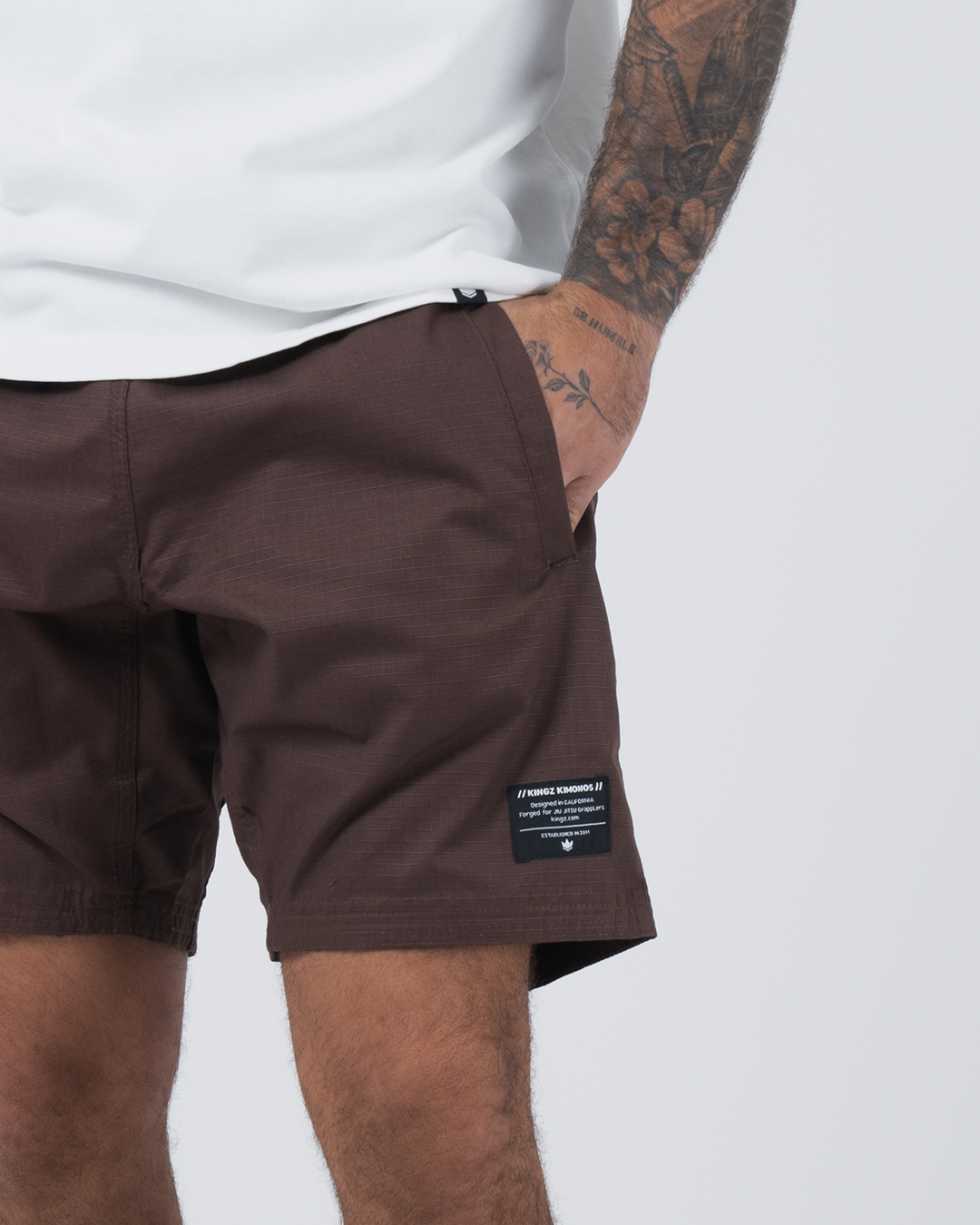 Short Gi décontracté - Marron