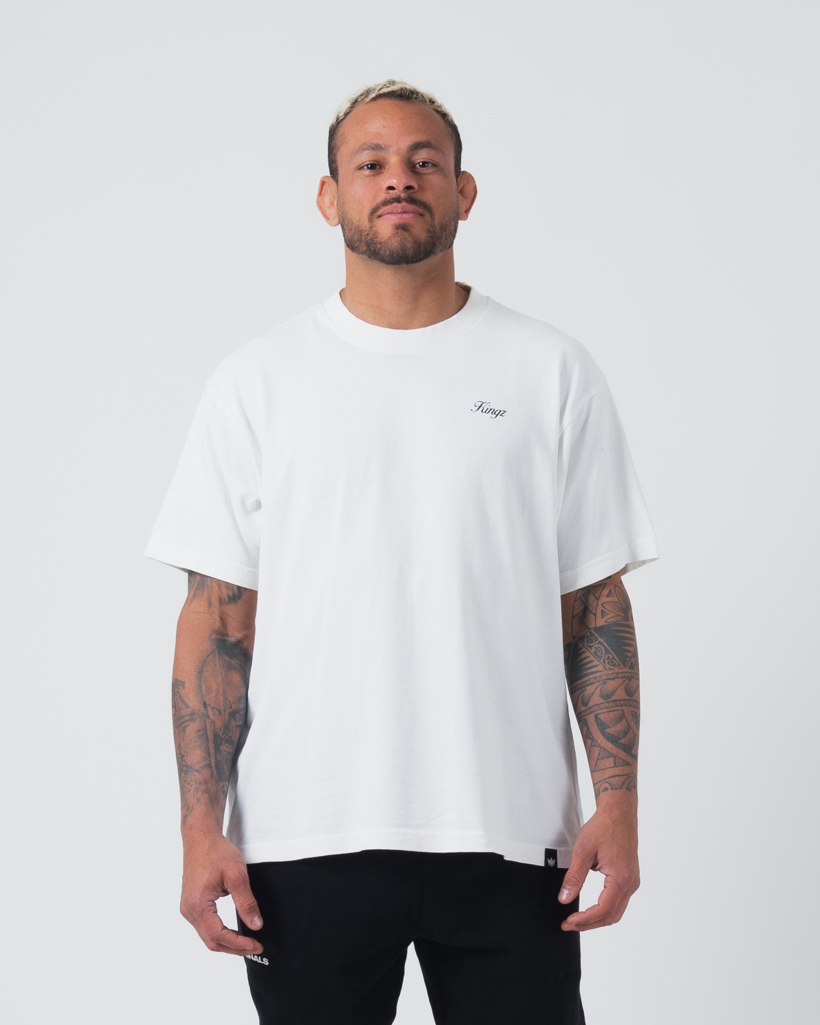 Script Tee - White