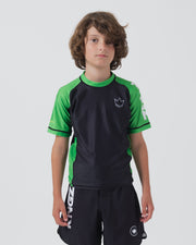 Ranked Youth S/S Rashguard Rash Guards Kingz XS Green