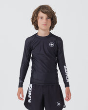 Kore V2 Youth L/S Rashguard Rash Guards Kingz XS Black