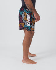 Patchwork Shorts Shorts KingzKimonos.com