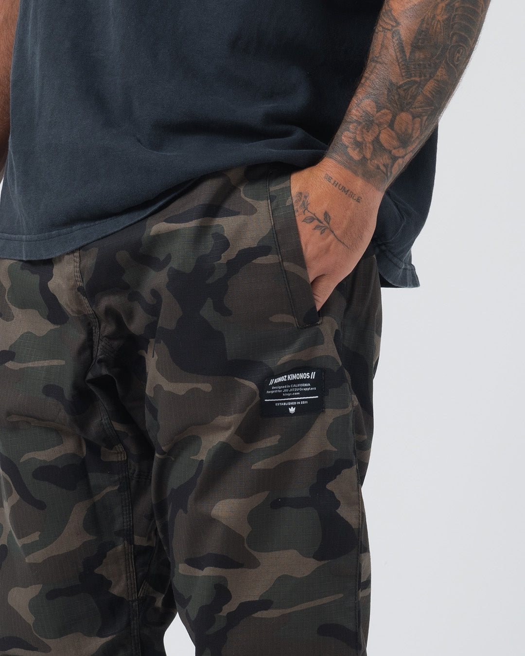 Casual Rip Stop Gi Pants - Camo