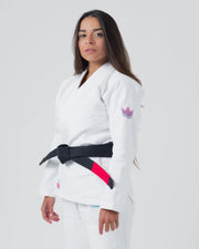 Empowered Women's Jiu Jitsu Gi - White Jiu Jitsu Gear Kingz