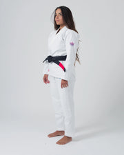 Empowered Women's Jiu Jitsu Gi - White Jiu Jitsu Gear Kingz