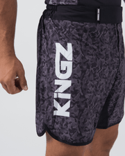 Night Camo Shorts Shorts KingzKimonos.com