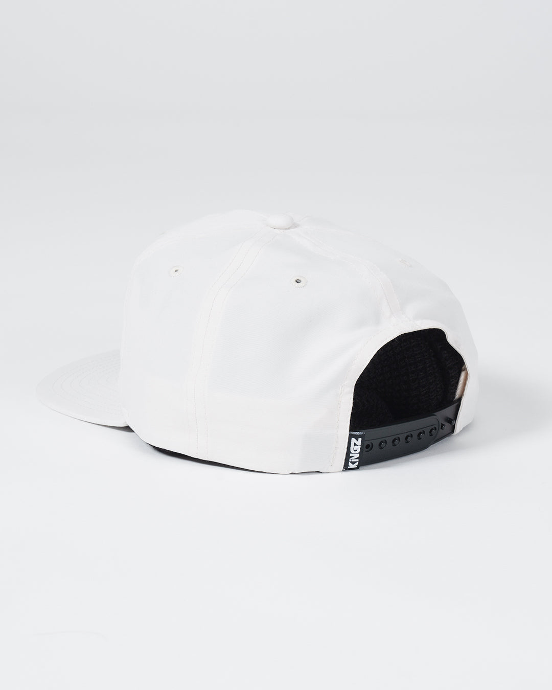 Crown Patch 5-Panel Strapback Hat - Natural