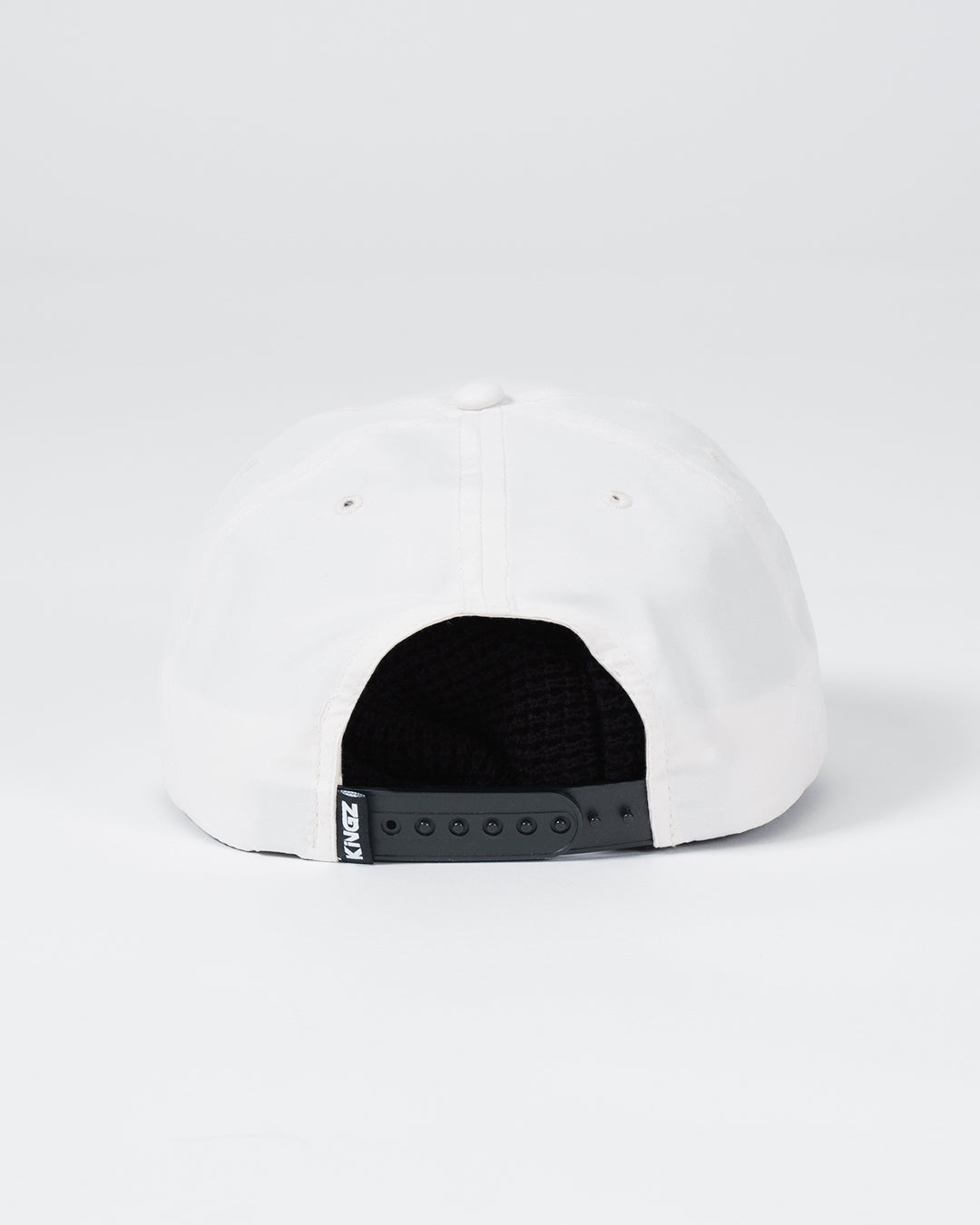Crown Patch 5-Panel Strapback Hat - Natural