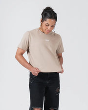Kingz_Women's Heavyweight Tee_Tan_Women_KZWTS07_12
