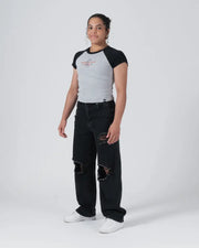 Kingz_Gentle Art Club Women's Baby Tee_Grey_Women_KZWTS05_10