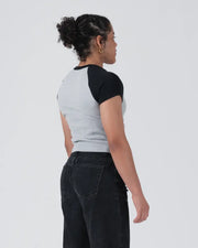 Kingz_Gentle Art Club Women's Baby Tee_Grey_Women_KZWTS05_05