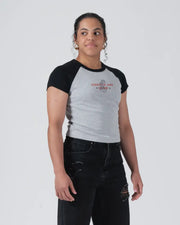 Kingz_Gentle Art Club Women's Baby Tee_Grey_Women_KZWTS05_06