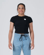 Kingz_Kore Women's Baby Tee_Black_Women_KZWTS04_01