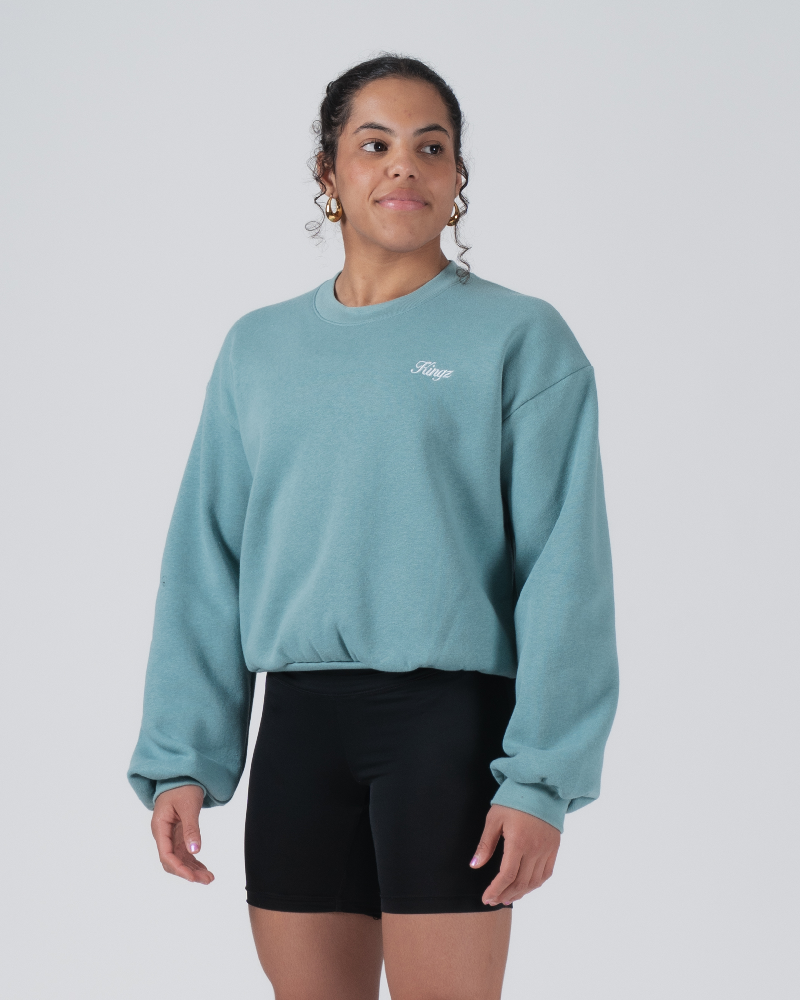 Sweat à capuche court Arte Suave pour femmes