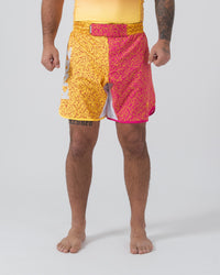 Endless Roll Shorts Shorts KingzKimonos.com XS Red/Orange