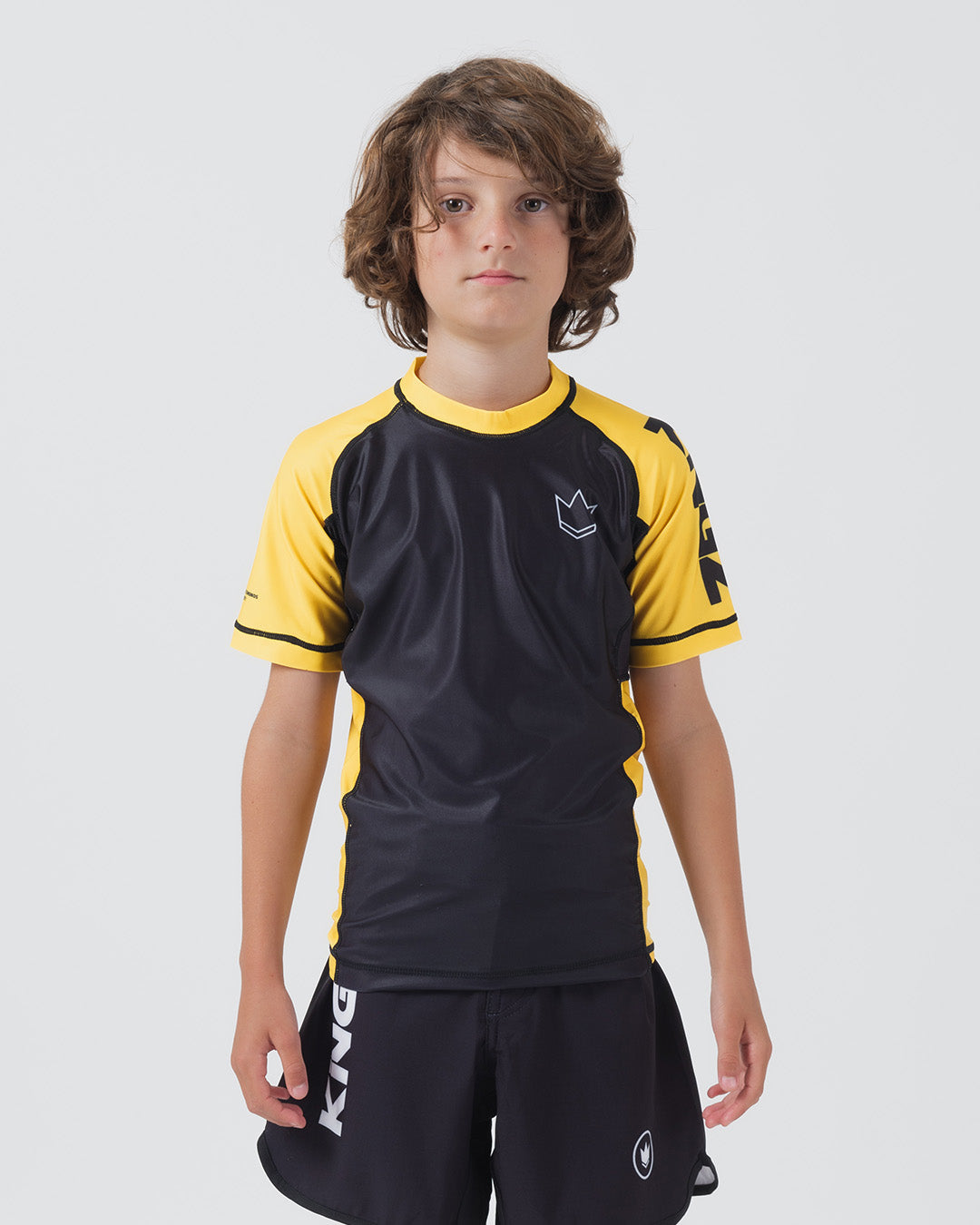 Rashguard S/S pour jeunes classés - Jaune