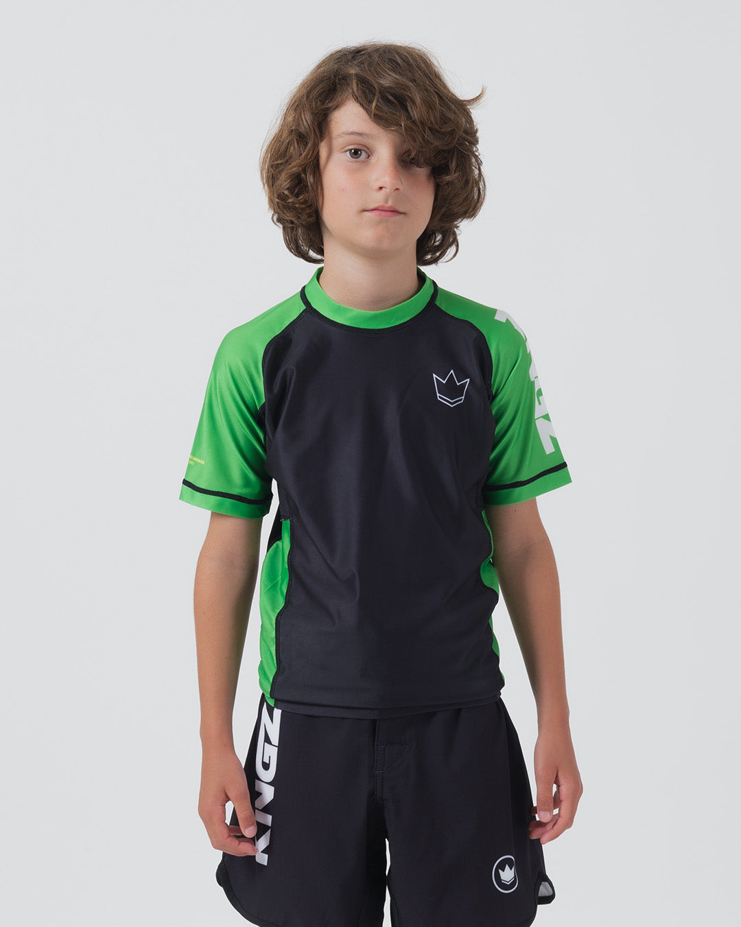 Rashguard S/S pour jeunes classés - Vert