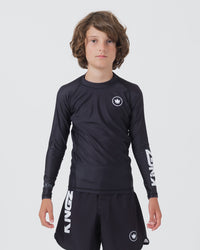 Kore V2 Youth L/S Rashguard Rash Guards Kingz XS BLACK