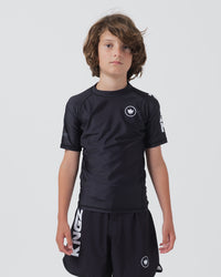 Kore V2 Youth S/S Rashguard Rash Guards Kingz XS BLACK