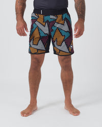 Patchwork Shorts Shorts KingzKimonos.com