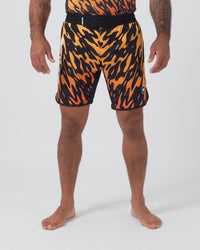 Flame Shorts Shorts KingzKimonos.com XS Black with print