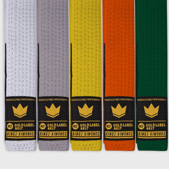 Kingz Gold Label V2 Kids Belt - Solid Color - Fighters Market