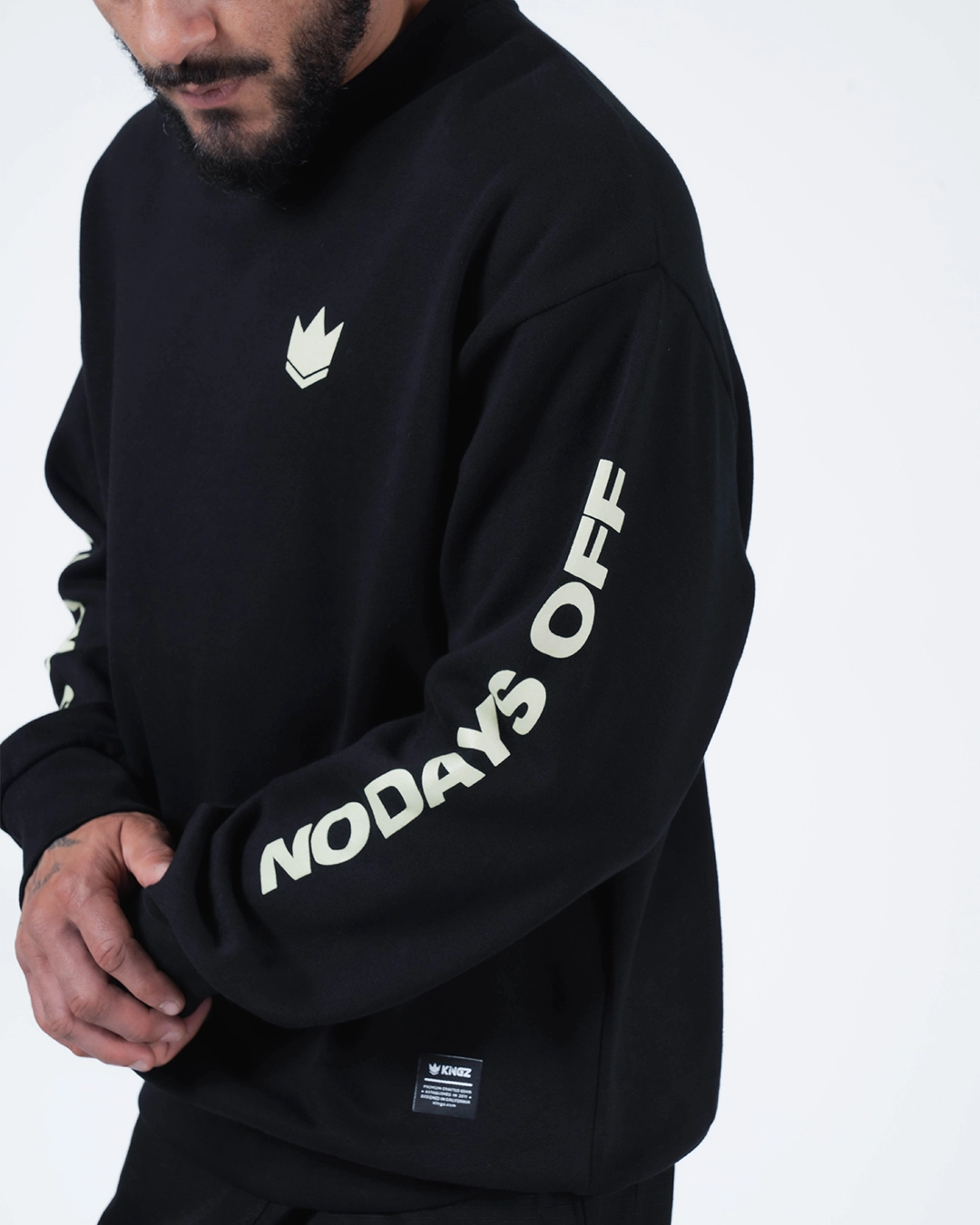 No Days Off Crewneck Sweater