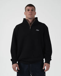 Script Quarter Zip Sweater