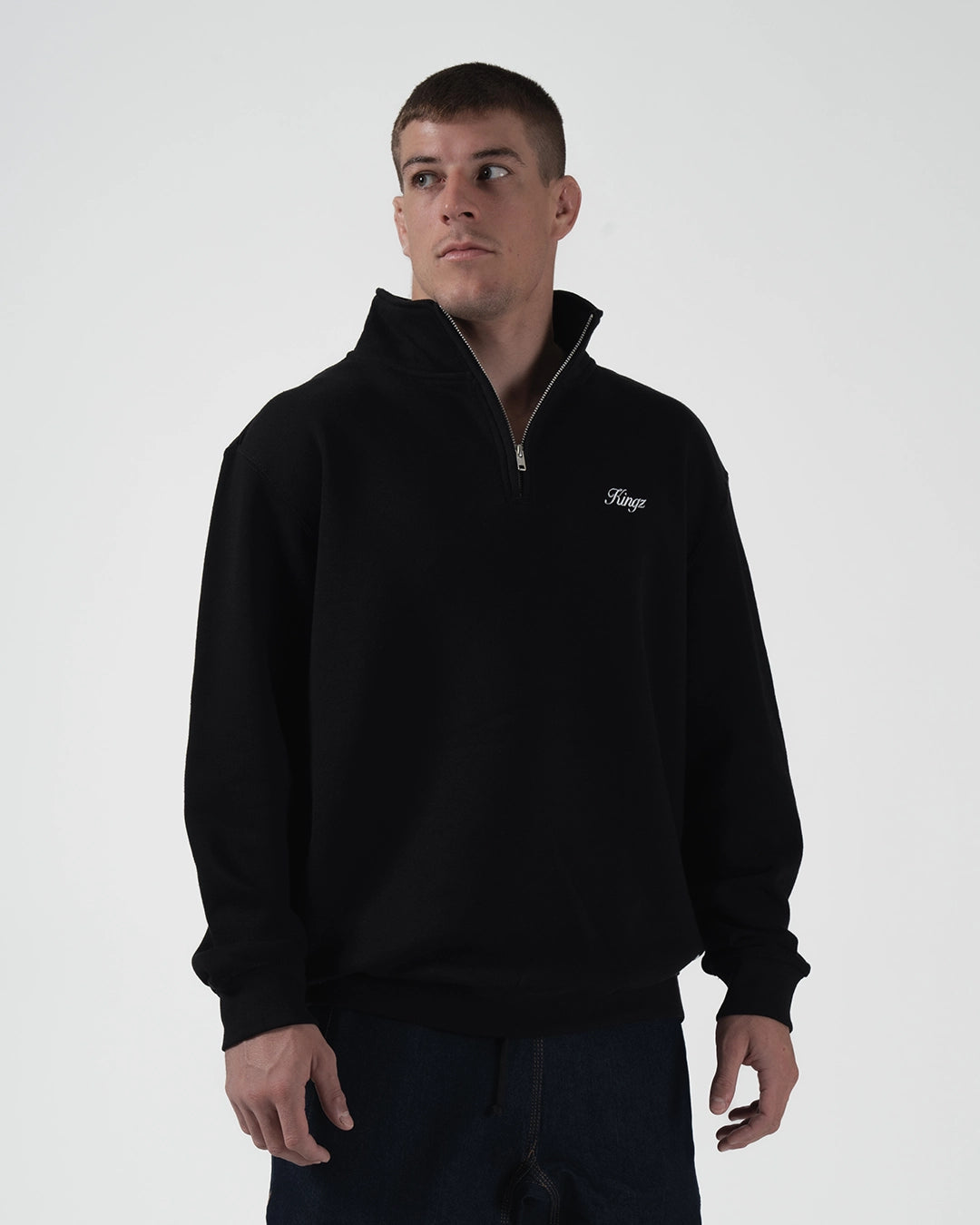 Script Quarter Zip Sweater