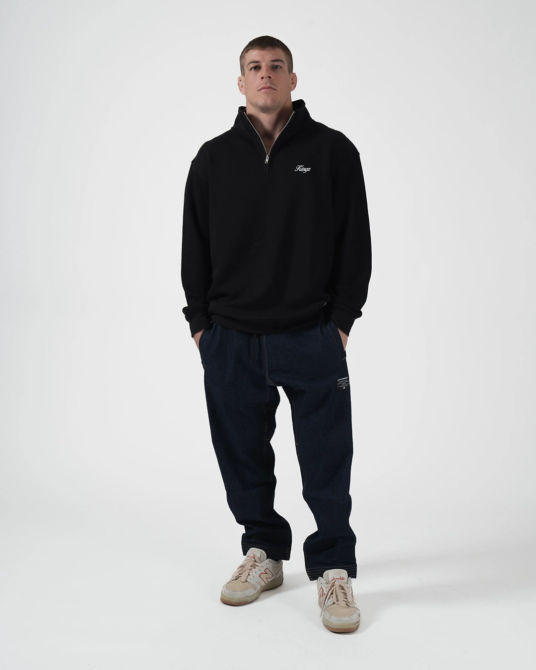 Script Quarter Zip Sweater