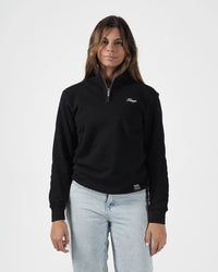Script Quarter Zip Sweater