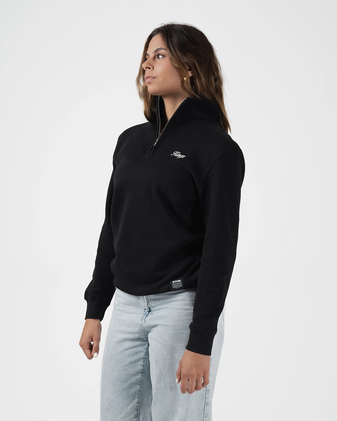 Script Quarter Zip Sweater