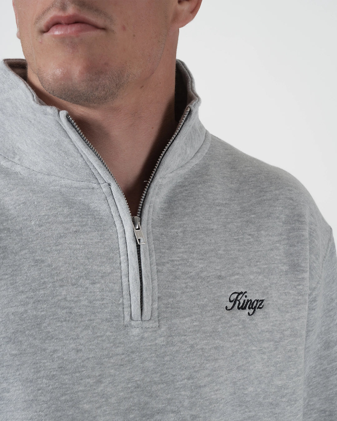 Script Quarter Zip Sweater