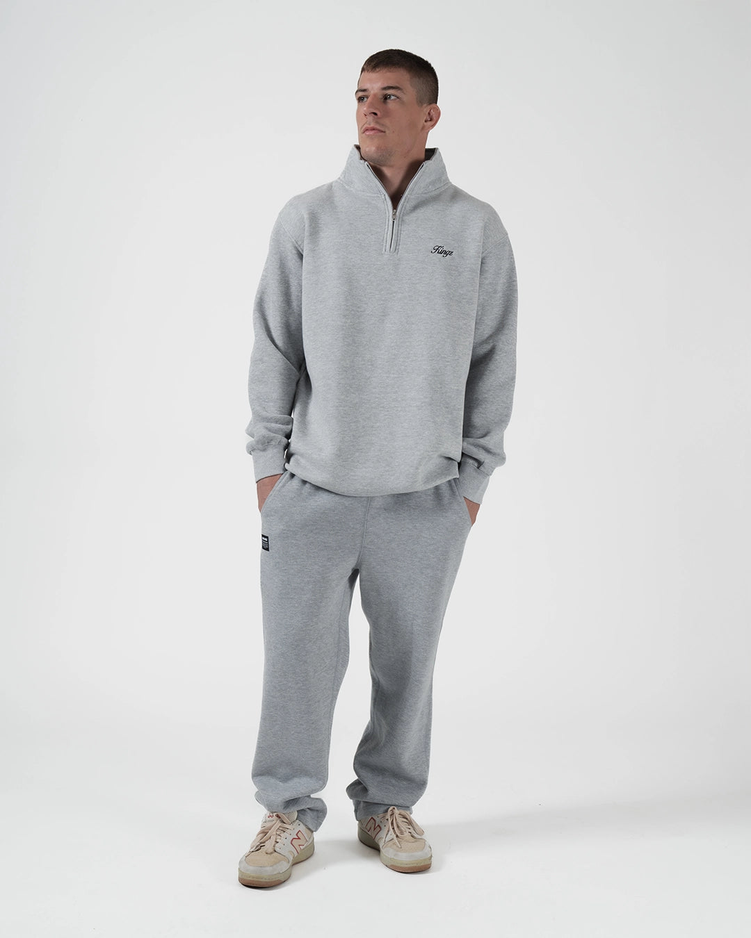 Script Quarter Zip Sweater