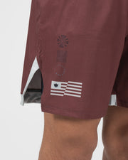 KingzKimonos.com-Trooper Shorts - Maroon-
