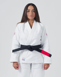 Empowered Women's Jiu Jitsu Gi - White Jiu Jitsu Gear Kingz