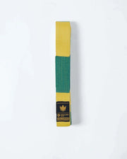 Kingz-Gold Label V2 BJJ Belts - Yellow/Green